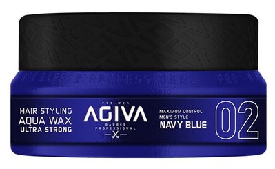 2 Віск для укладання волосся Aqua Ultra Strong Agiva - Navy Blue, 90 мл 21405 фото