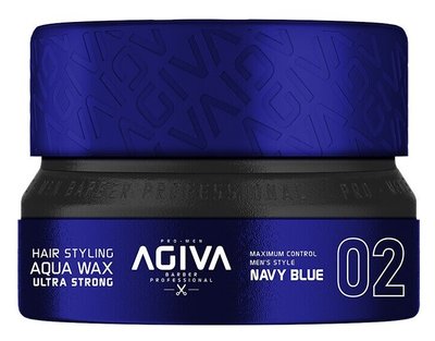 2 Віск для укладання волосся Aqua Ultra Strong Agiva - Navy Blue, 155 мл 21404 фото