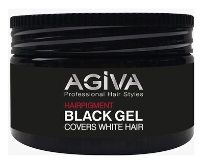 Чорний гель для укладання волосся Agiva, 250 мл 21413 фото